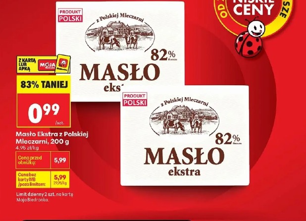 Masło Ekstra z Polskiej Mleczarni