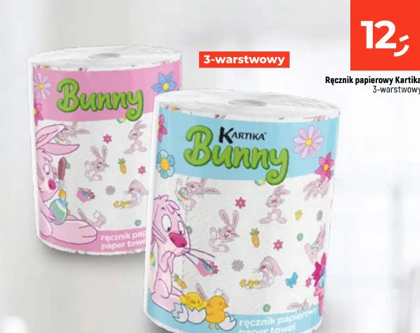Ręcznik papierowy Kartika Bunny 3-warstwowy