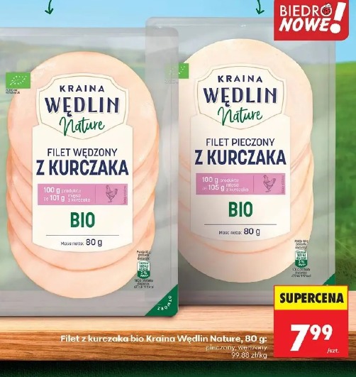 Filet pieczony z kurczaka bio Kraina Wędlin Nature