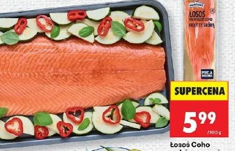 Łosoś Coho rodzinna porcja Marinero