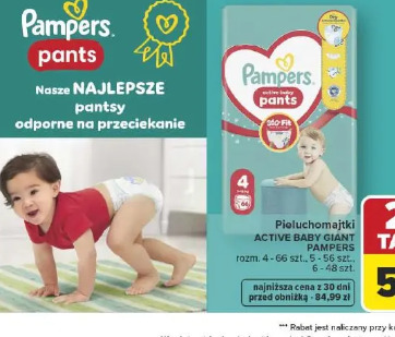 Active baby giant pants pieluchomajtki PAMPERS