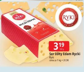 Ser żółty Edam Rycki