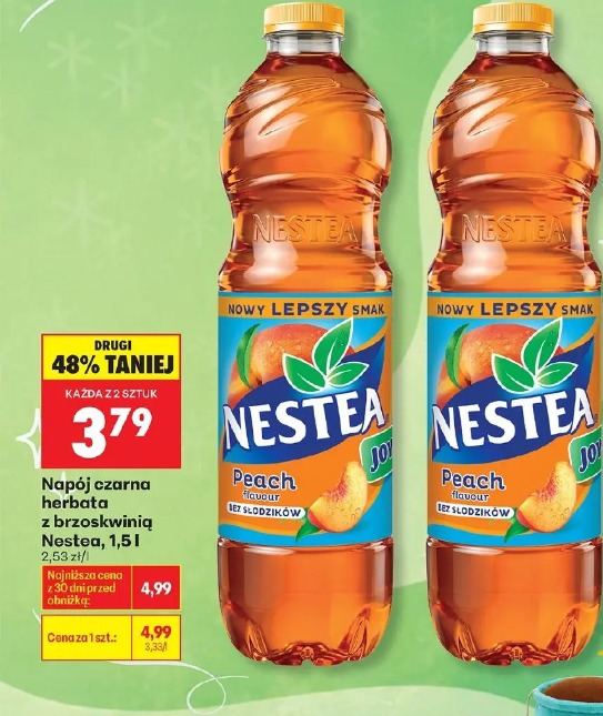 Napój czarna herbata z brzoskwinią Nestea