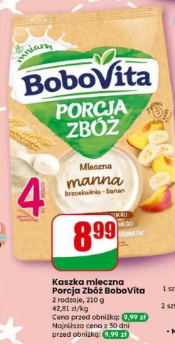 Kaszka mleczna Porcja Zbóż BoboVita