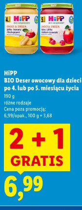 HiPP BIO Deser owocowy dla dzieci po 4. lub po 5. miesiącu życia