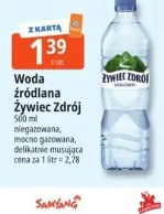 Woda źródlana Żywiec Zdrój