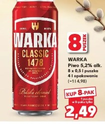 Warka Classic 1478 Piwo 5,2% alk.