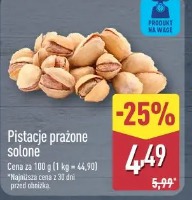 Pistacje prażone solone