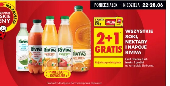 Wszystkie soki, nektary i napoje Riviva