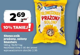 Słonecznik prażony, solony Snaxtkers