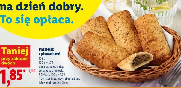Pasztecik z pieczarkami