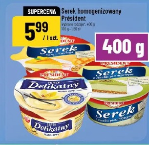 Serek homogenizowany President