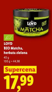 Loyd BIO Matcha, herbata zielona