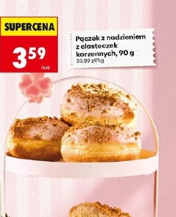 Pączek z nadzieniem z ciasteczek korzennych