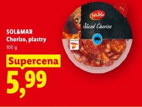 Sol&Mar Chorizo, plastry