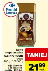 Kawa rozpuszczalna CARREFOUR GOLD