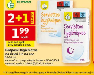 Podpaski higieniczne na dzień lub na noc
