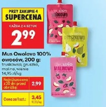 Mus Owolowo 100% owoców, 200 g