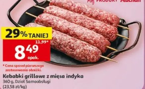 Kebabki grillowe z mięsa indyka