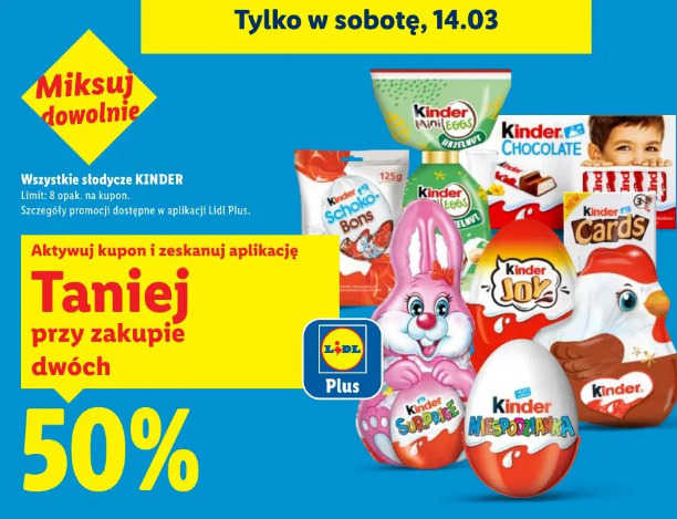 Wszystkie słodycze Kinder