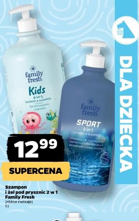 Szampon i żel pod prysznic Family Fresh