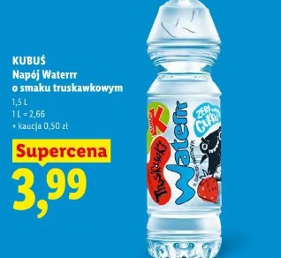 Kubuś Napój Waterrr o smaku truskawkowym