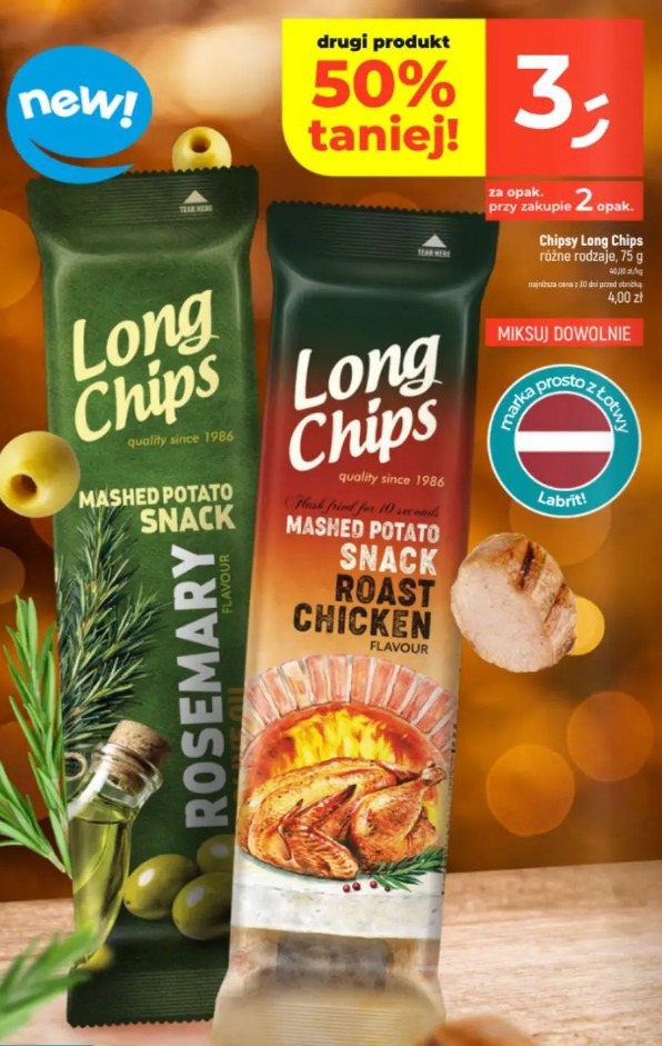 Chipsy Long Chips
