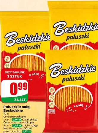 Paluszki z solą Beskidzkie