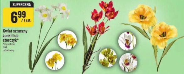 Kwiat sztuczny żonkil lub storczyk