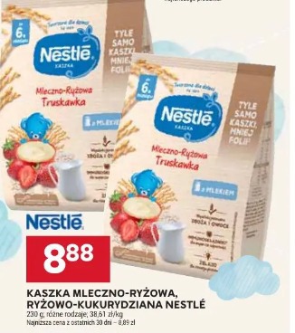 Kaszka mleczno-ryżowa, ryżowo-kukurydziana Nestlé