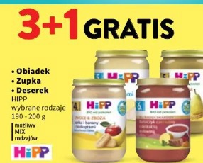 Hipp obiadek, zupka, deserek