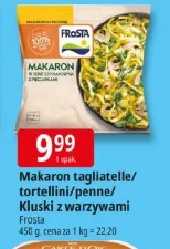 Makaron tagliatelle/tortellini/penne/Kluski z warzywami Frosta