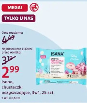 Isana, chusteczki oczyszczające, 3w1