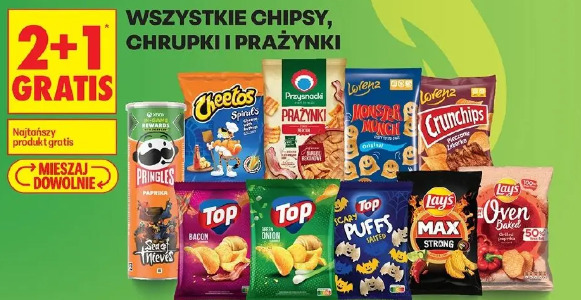 Chipsy, chrupki i prażynki