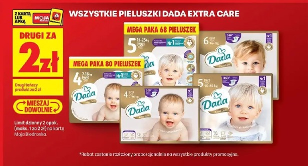 Wszystkie pieluszki Dada Extra Care