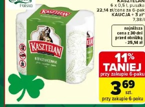 Piwo niepasteryzowane Kasztelan