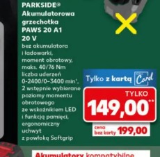 Parkside Akumulatorowa grzechotka