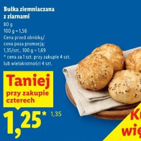 Bułka ziemniaczana z ziarnami