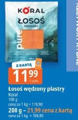 Łosoś wędzony plastry Koral