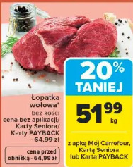 Łopatka wołowa bez kości