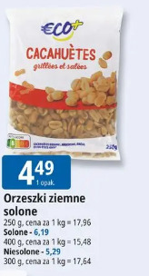 Orzeszki ziemne solone ECO+