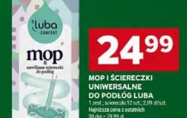 Mop i ściereczki uniwersalne do podłóg Luba