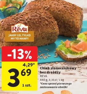 Chleb słonecznikowy bez drożdży Reva
