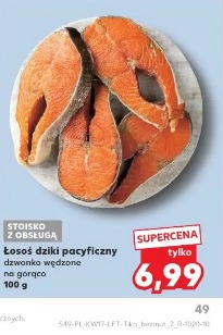 Łosoś dziki pacyficzny dzwonko wędzone na gorąco