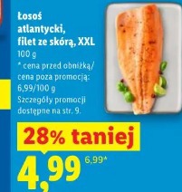 Łosoś atlantycki filet ze skórą XXL
