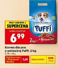 Karma dla psa z wołowiną Puffi