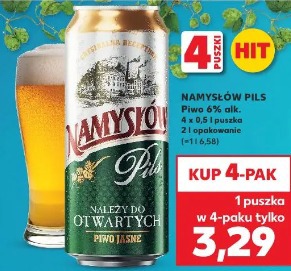 Namysłów Pils Piwo 6% alk.