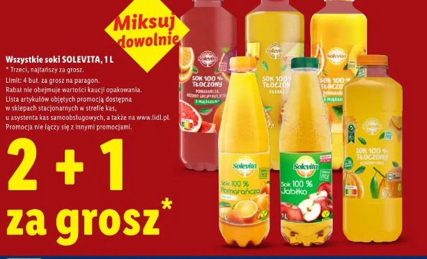 Wszystkie soki Solevita 1L