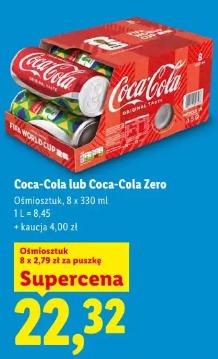 Coca-cola lub Coca-cola Zero