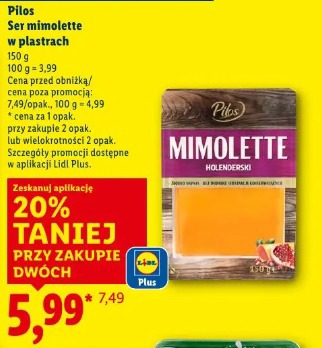 Pilos Ser mimolette w plastrach